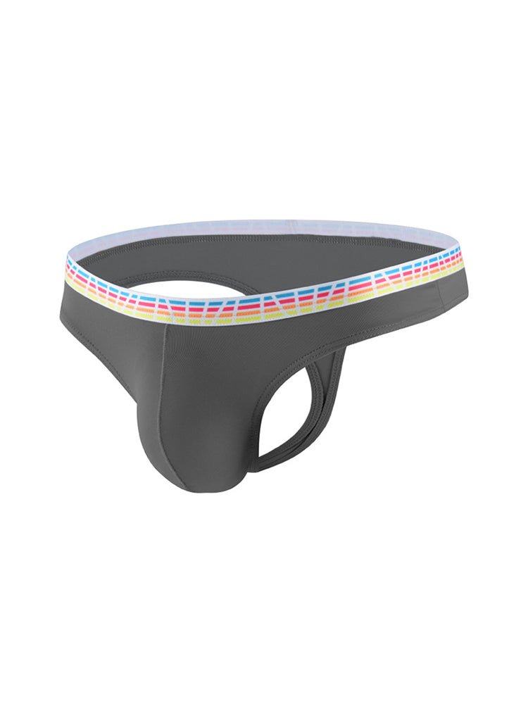 3 Pack Men's Ice Silk Middle - Rise Summer Thongs - The Pup Play Hub