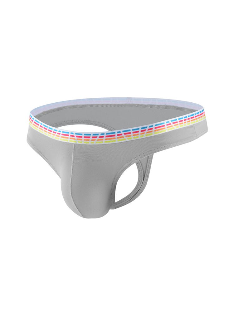 3 Pack Men's Ice Silk Middle - Rise Summer Thongs - The Pup Play Hub