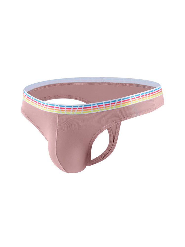 3 Pack Men's Ice Silk Middle - Rise Summer Thongs - The Pup Play Hub