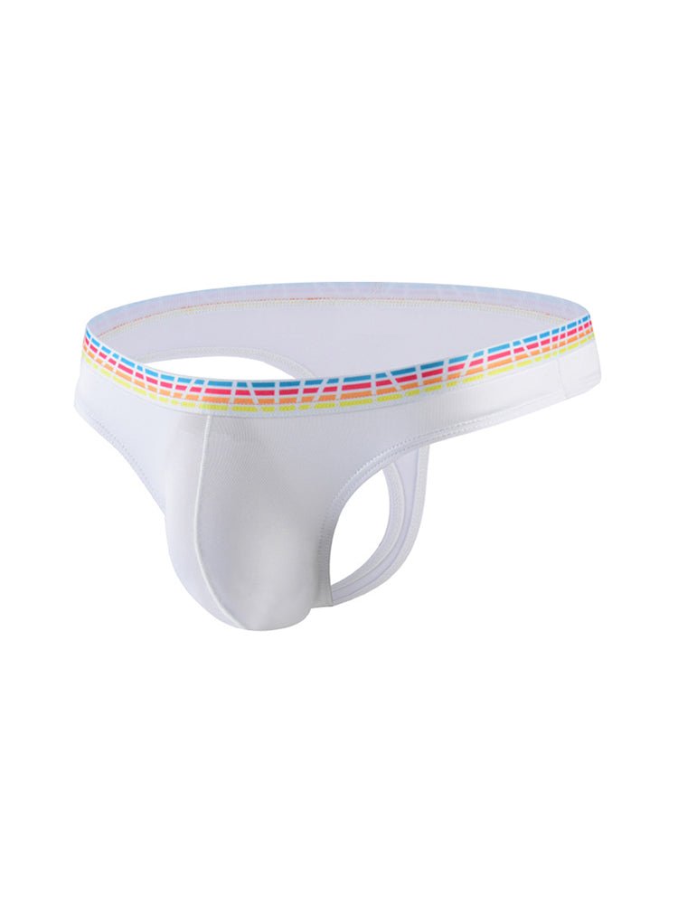 3 Pack Men's Ice Silk Middle - Rise Summer Thongs - The Pup Play Hub