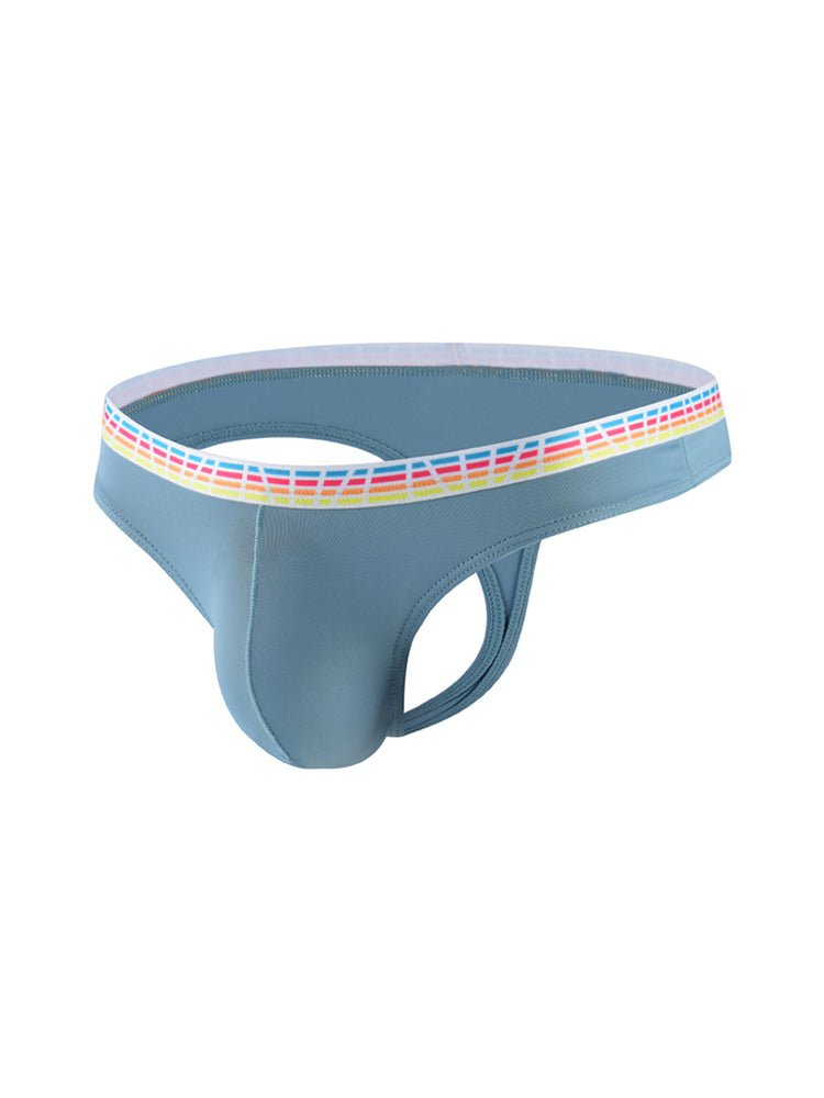 3 Pack Men's Ice Silk Middle - Rise Summer Thongs - The Pup Play Hub