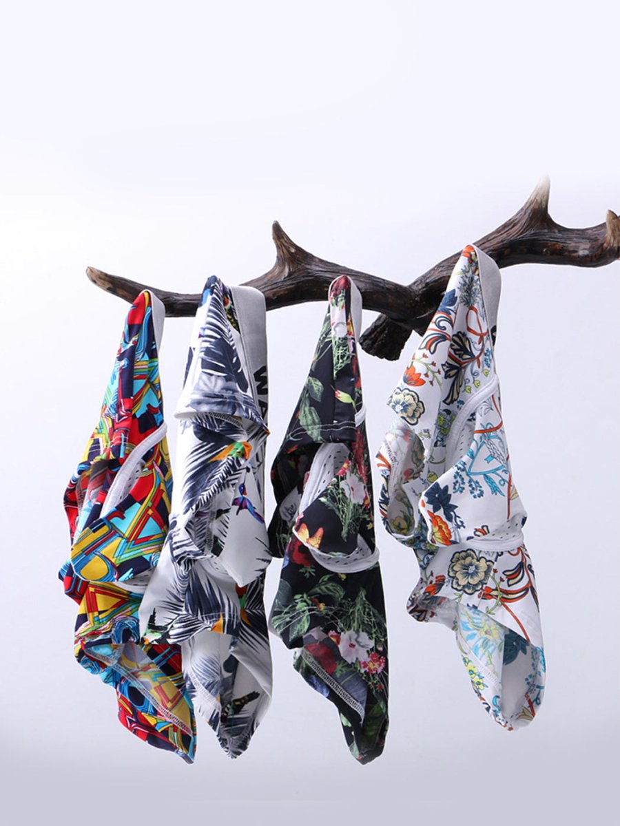 3 Pack Men's Ice Silk Trunks with Separated Pouch Design - The Pup Play Hub