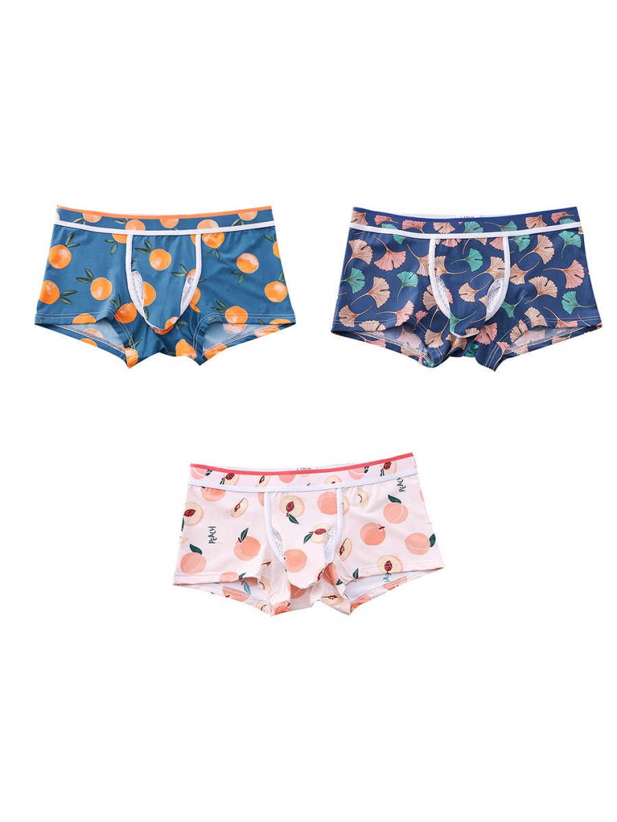 3 Pack Men's Ice Silk Trunks with Separated Pouch Design - The Pup Play Hub