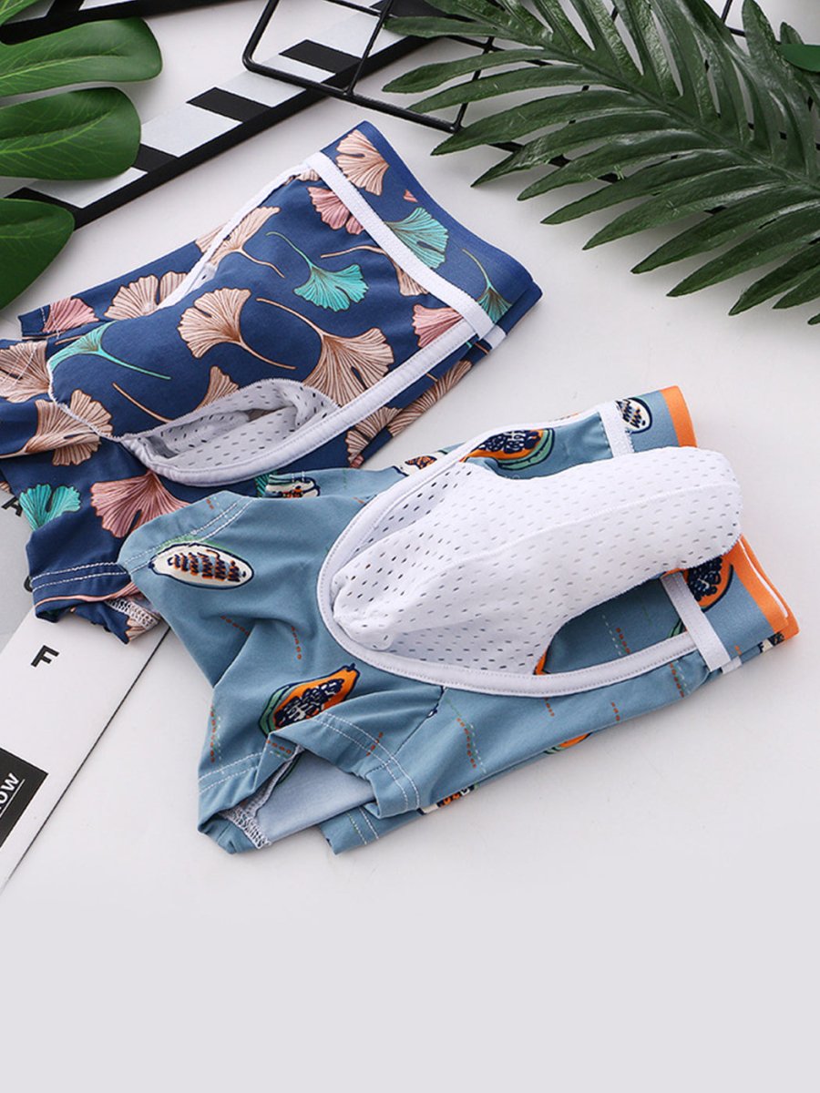 3 Pack Men's Ice Silk Trunks with Separated Pouch Design - The Pup Play Hub