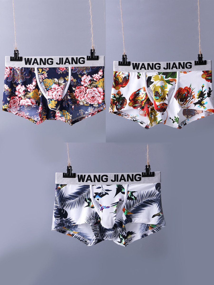 3 Pack Men's Ice Silk Trunks with Separated Pouch Design - The Pup Play Hub