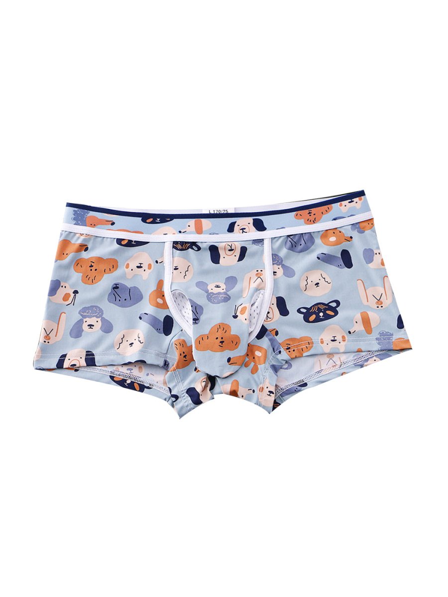 3 Pack Men's Ice Silk Trunks with Separated Pouch Design - The Pup Play Hub