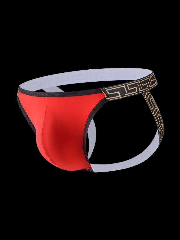 3 Pack Men's Large Pouch Low - Rise Sexy Jockstrap - The Pup Play Hub