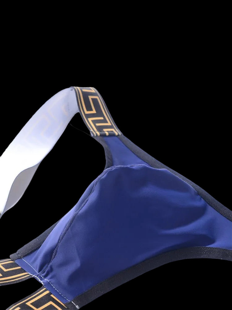 3 Pack Men's Large Pouch Low - Rise Sexy Jockstrap - The Pup Play Hub