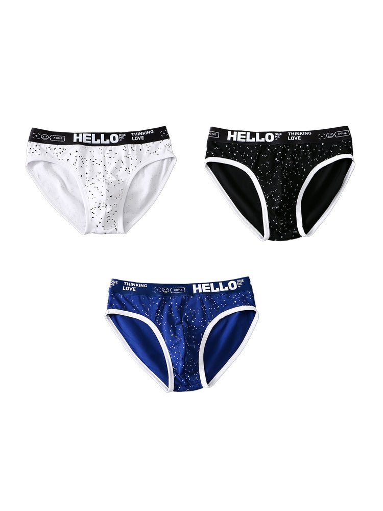 3 Pack Men's Low - Rise Cotton Briefs - The Pup Play Hub