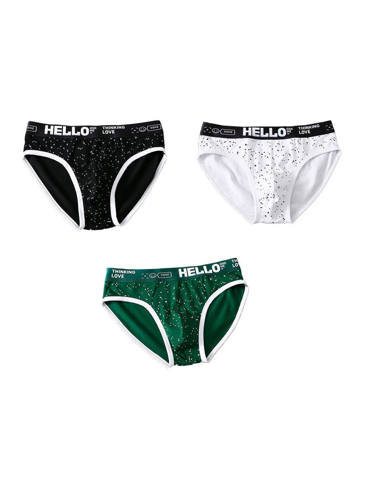 3 Pack Men's Low - Rise Cotton Briefs - The Pup Play Hub