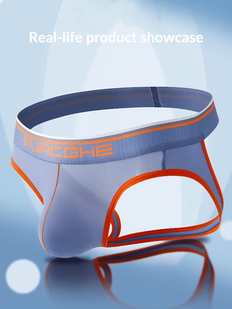 3 Pack Men's Low - Rise Ice Silk Jockstrap - The Pup Play Hub