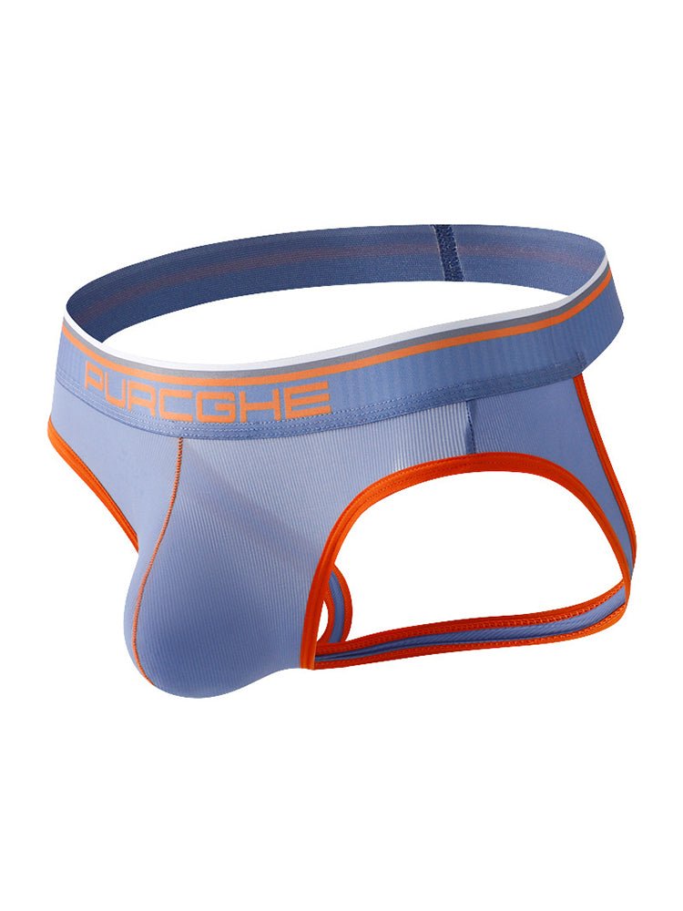 3 Pack Men's Low - Rise Ice Silk Jockstrap - The Pup Play Hub