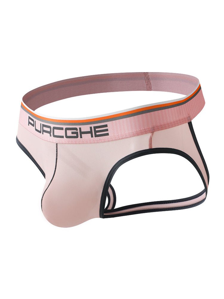 3 Pack Men's Low - Rise Ice Silk Jockstrap - The Pup Play Hub