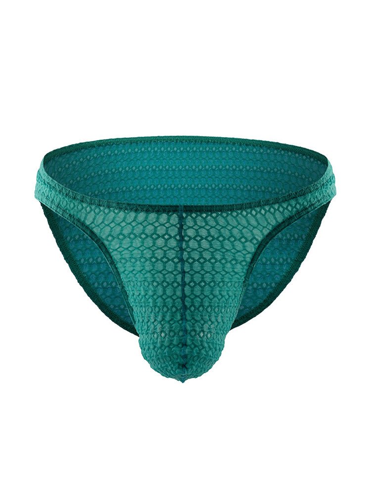 3 - pack Men's Low - rise Sexy Mesh Lace Briefs - The Pup Play Hub