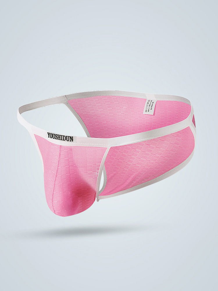 3 - pack Men's Low Waist Sexy Narrow Hem Breathable Briefs - The Pup Play Hub