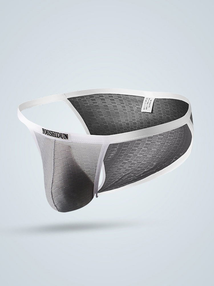 3 - pack Men's Low Waist Sexy Narrow Hem Breathable Briefs - The Pup Play Hub