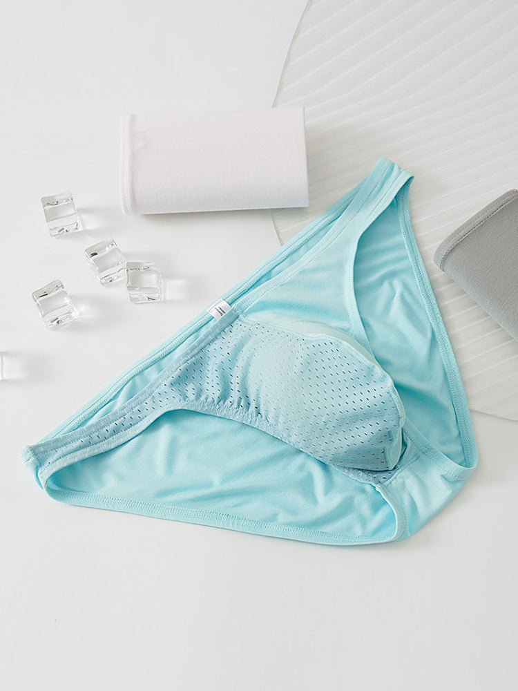 3 Pack Men's Mesh Sexy Low Waist Big Pouch Briefs - The Pup Play Hub