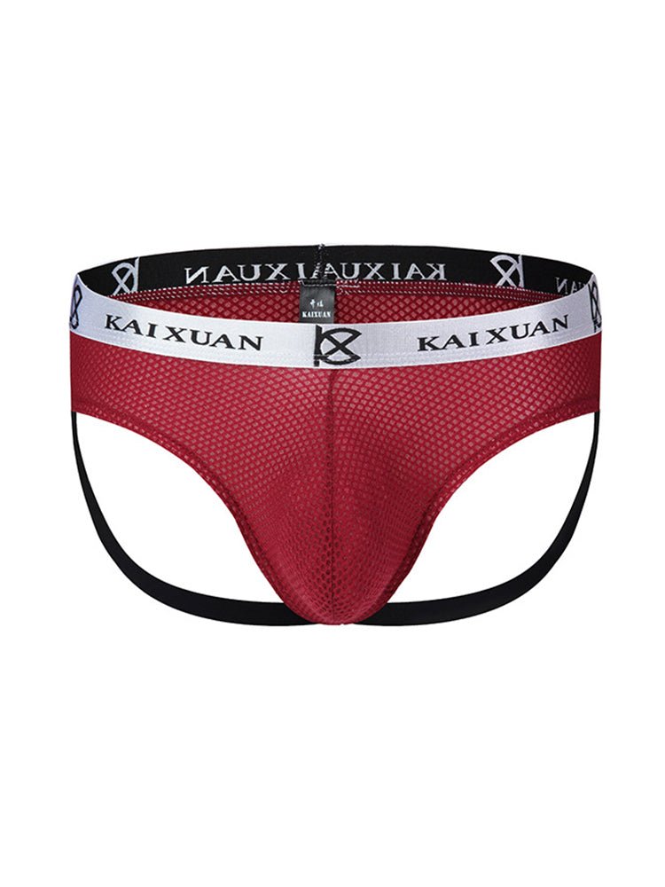 3 Pack Men's Mesh Thong with Stretch & Breathable 3D Support Pouch - The Pup Play Hub