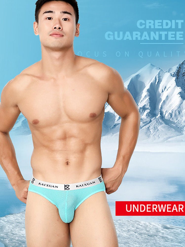 3 Pack Men's Mesh Thong with Stretch & Breathable 3D Support Pouch - The Pup Play Hub