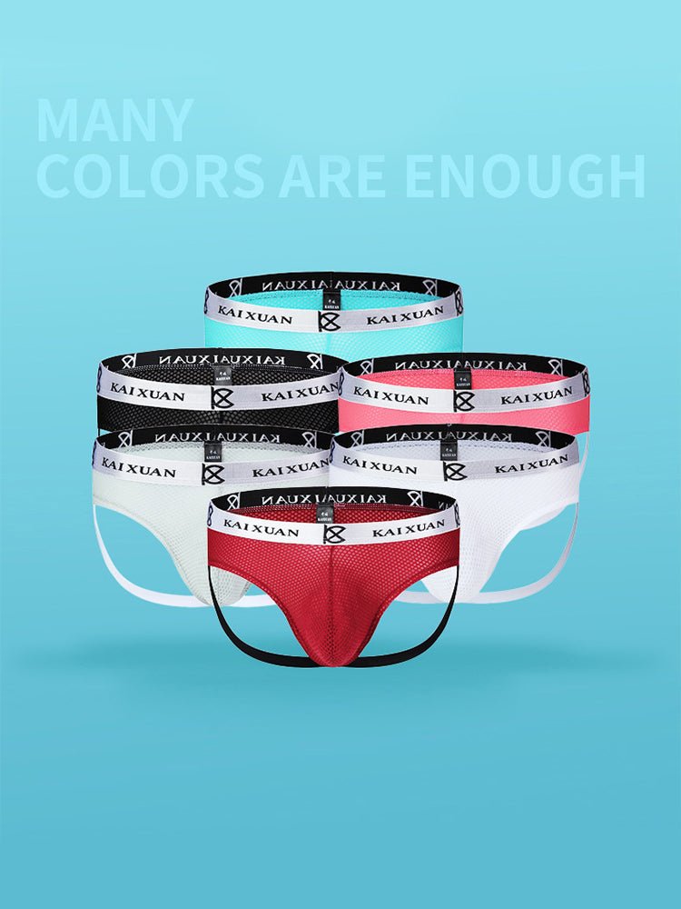 3 Pack Men's Mesh Thong with Stretch & Breathable 3D Support Pouch - The Pup Play Hub