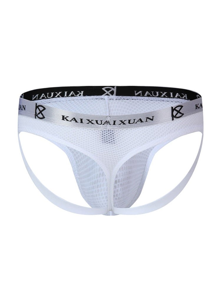 3 Pack Men's Mesh Thong with Stretch & Breathable 3D Support Pouch - The Pup Play Hub