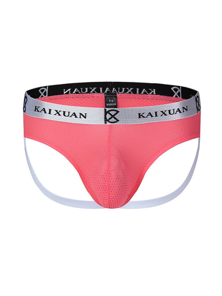 3 Pack Men's Mesh Thong with Stretch & Breathable 3D Support Pouch - The Pup Play Hub