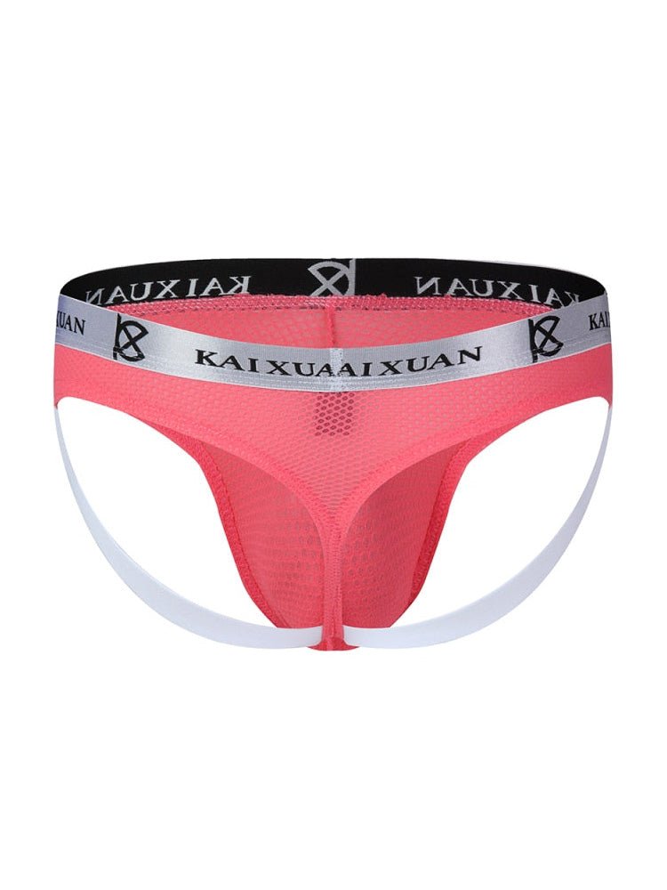 3 Pack Men's Mesh Thong with Stretch & Breathable 3D Support Pouch - The Pup Play Hub