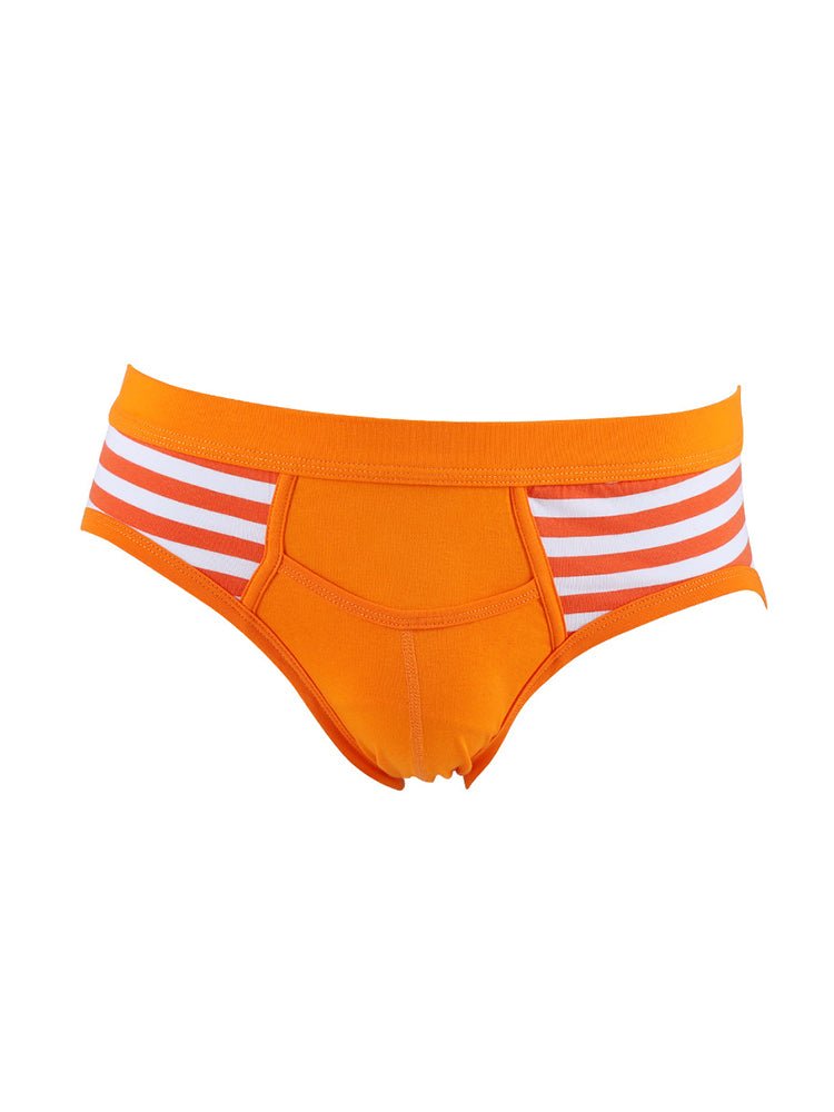 3 Pack Men's Mid - Rise Cotton Striped Briefs - The Pup Play Hub