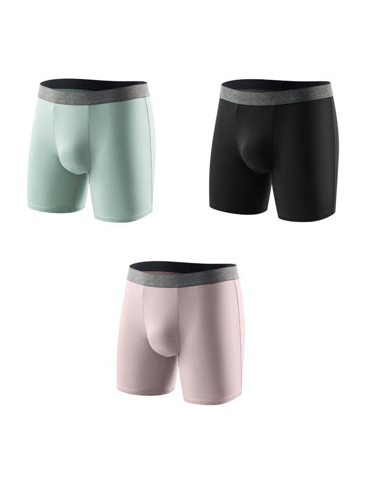 3 Pack Men's Plus - Size Anti - Chafing Performance Boxer Briefs - The Pup Play Hub
