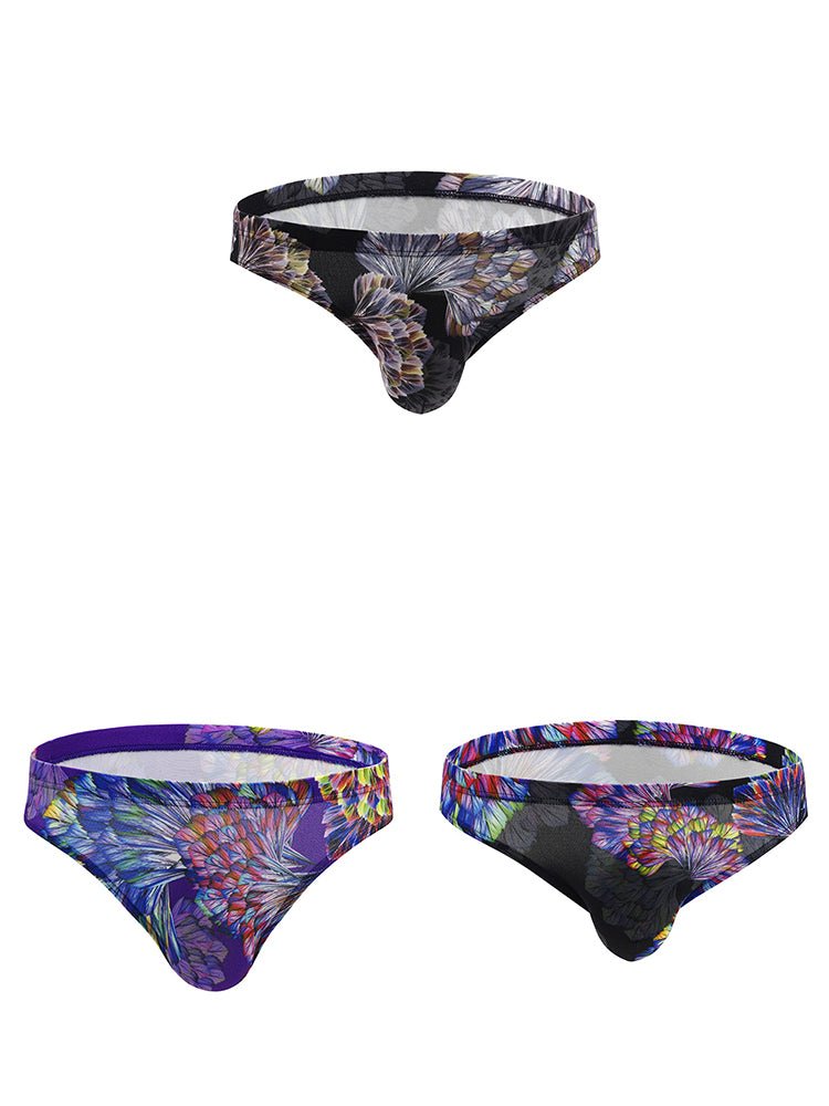 3 Pack Men's Printing U Convex Pouch Pouch Briefs - The Pup Play Hub