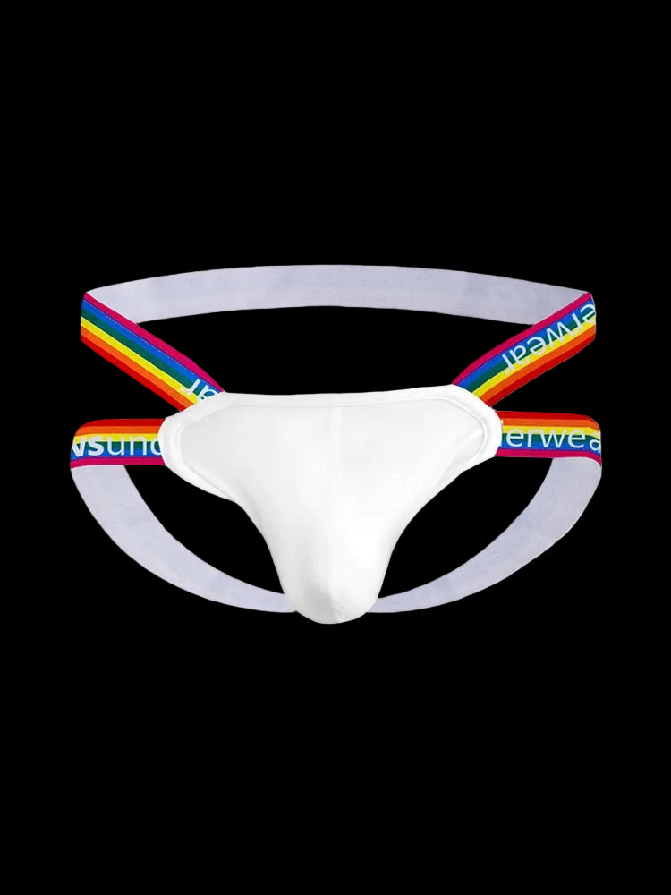 3 - pack Men's Rainbow Cotton Thong - The Pup Play Hub