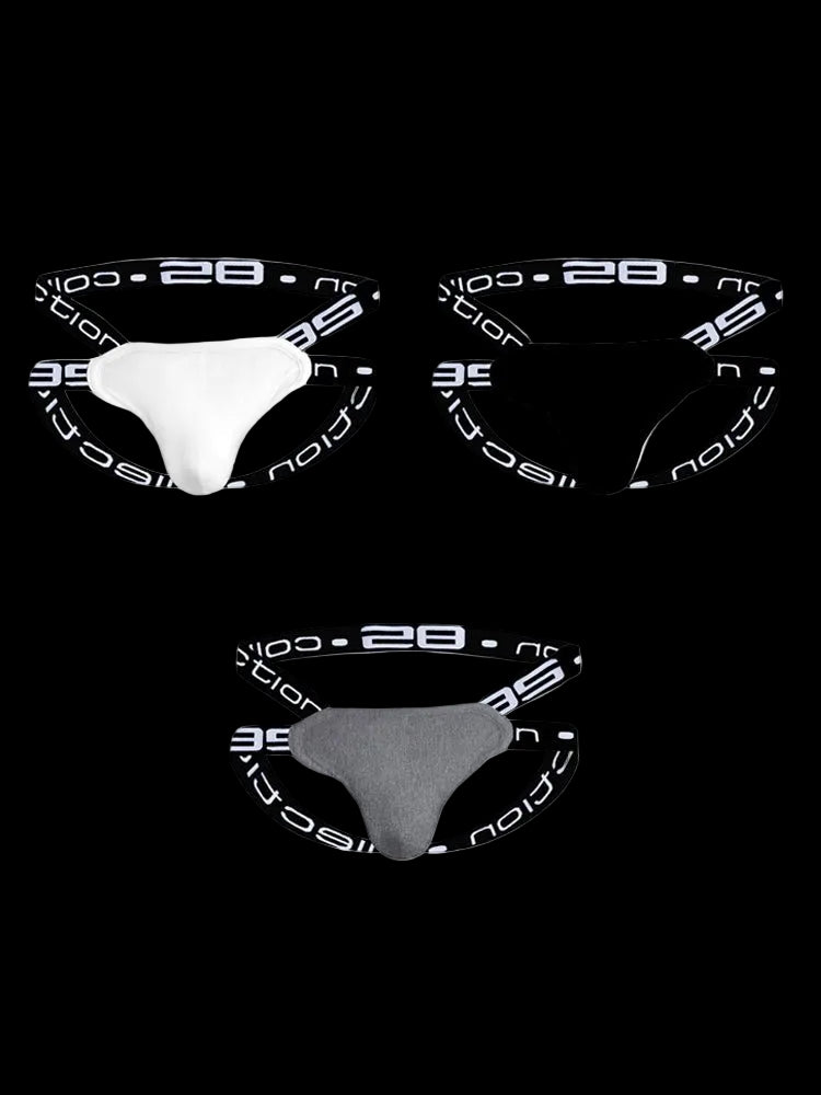 3 - pack Men's Rainbow Cotton Thong - The Pup Play Hub