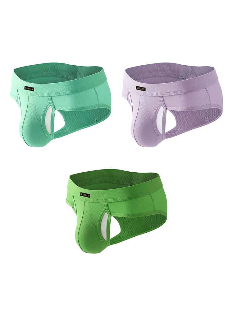 3 Pack Men's Seamless Comfort Sporty Cut Stretch Fit Briefs - The Pup Play Hub