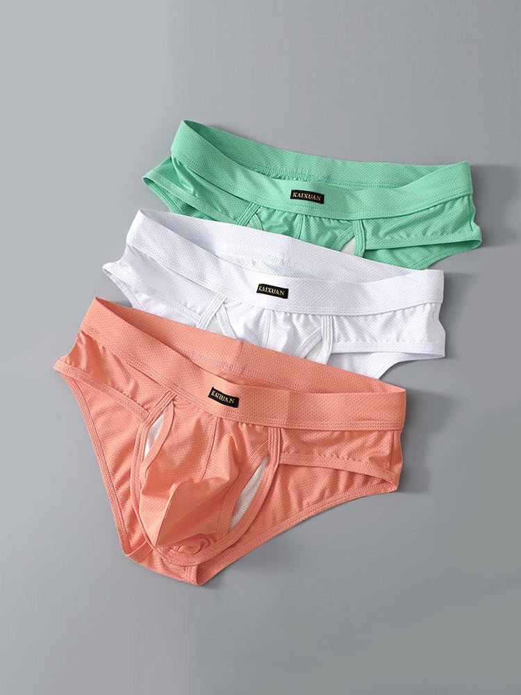 3 Pack Men's Seamless Comfort Sporty Cut Stretch Fit Briefs - The Pup Play Hub