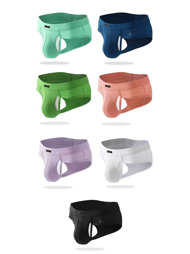 3 Pack Men's Seamless Comfort Sporty Cut Stretch Fit Briefs - The Pup Play Hub