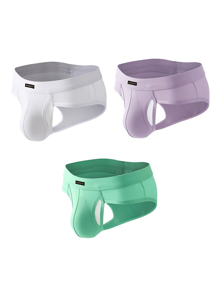 3 Pack Men's Seamless Comfort Sporty Cut Stretch Fit Briefs - The Pup Play Hub