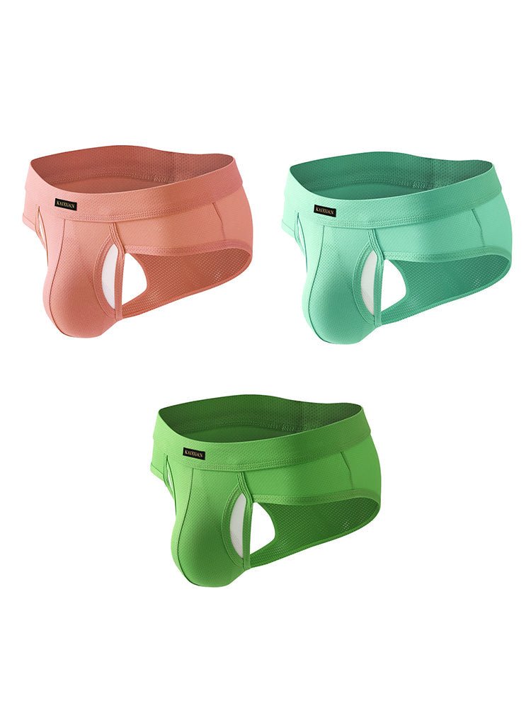 3 Pack Men's Seamless Comfort Sporty Cut Stretch Fit Briefs - The Pup Play Hub