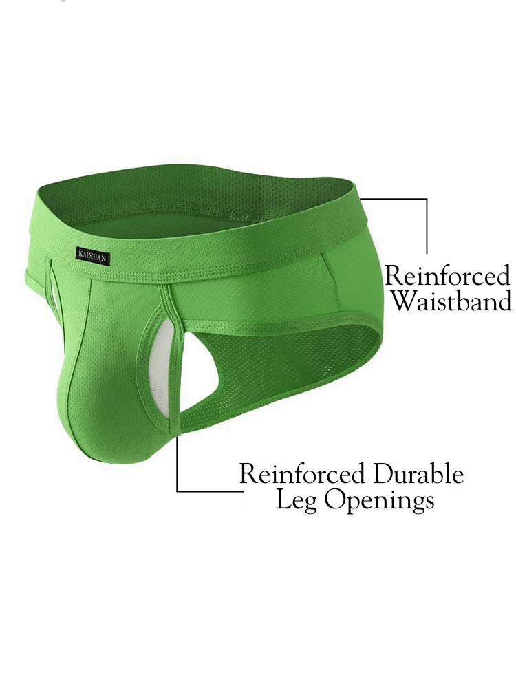 3 Pack Men's Seamless Comfort Sporty Cut Stretch Fit Briefs - The Pup Play Hub