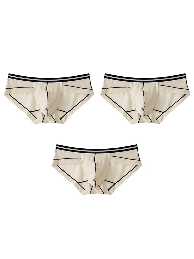 3 Pack Men's Semi - Transparent Comfortable Soft Skin - Friendly Minimalist Briefs - The Pup Play Hub