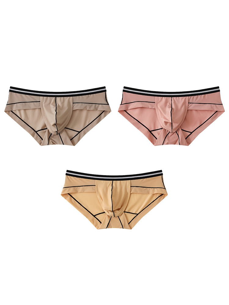 3 Pack Men's Semi - Transparent Comfortable Soft Skin - Friendly Minimalist Briefs - The Pup Play Hub