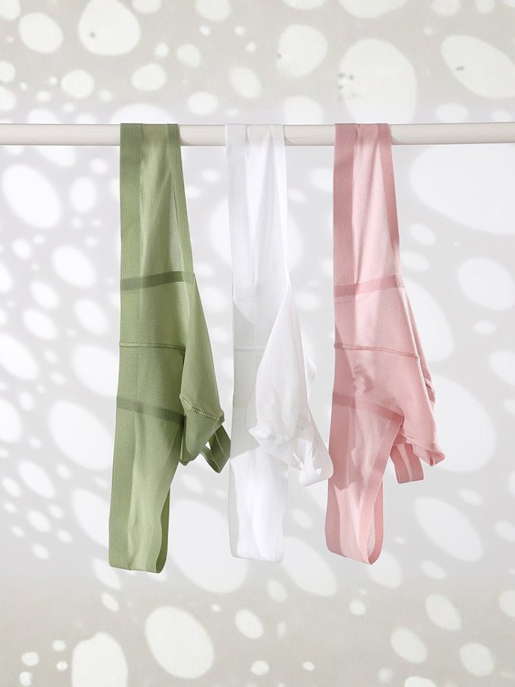 3 Pack Men's Solid Color Seamless Comfort Quick - Dry Breathable Thongs - The Pup Play Hub