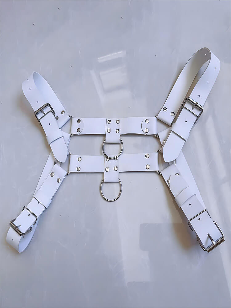 Leather Bull Dog Harness - Black