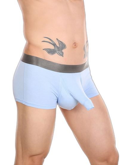 Men’s Dual Ball Pouch Trunks With Fly Front