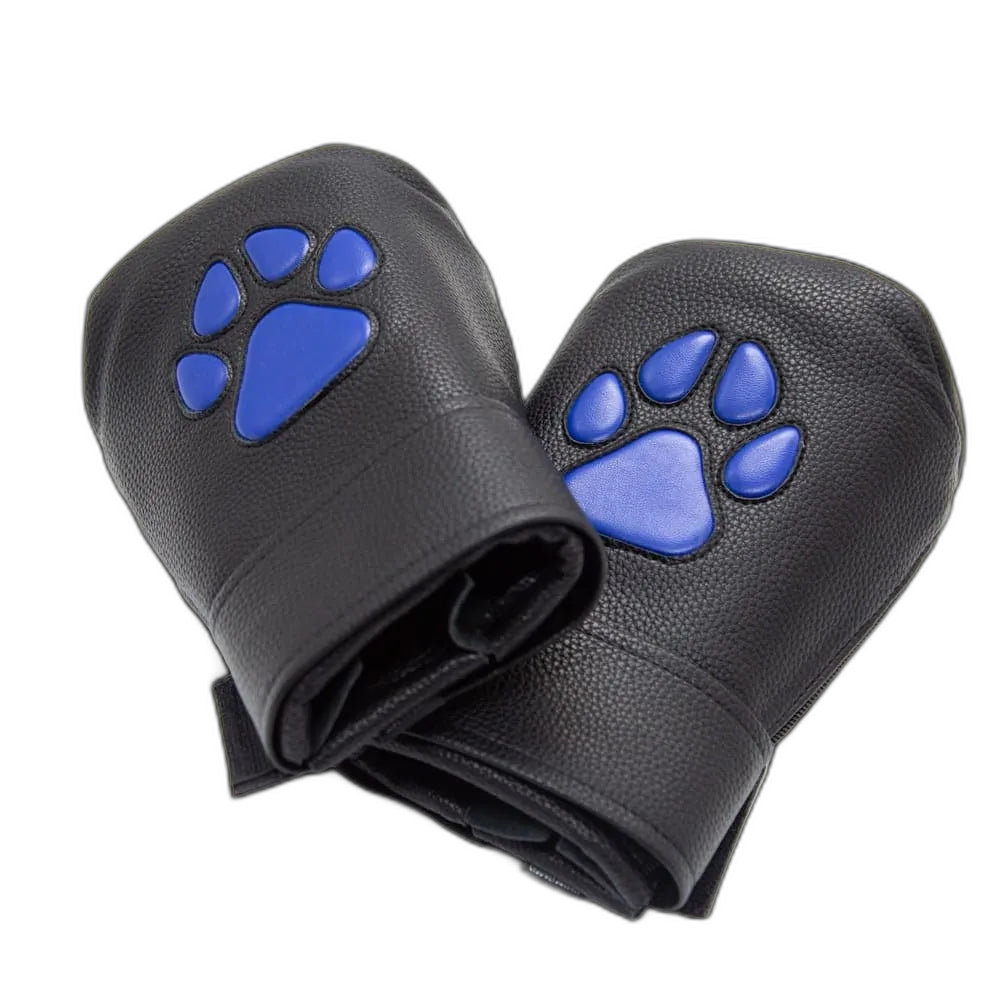 Leather Puppy Paw Mittens
