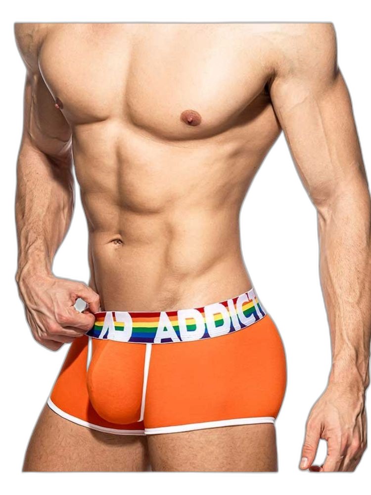 2 Pack Men’s Large Pouch Rainbow Trunks