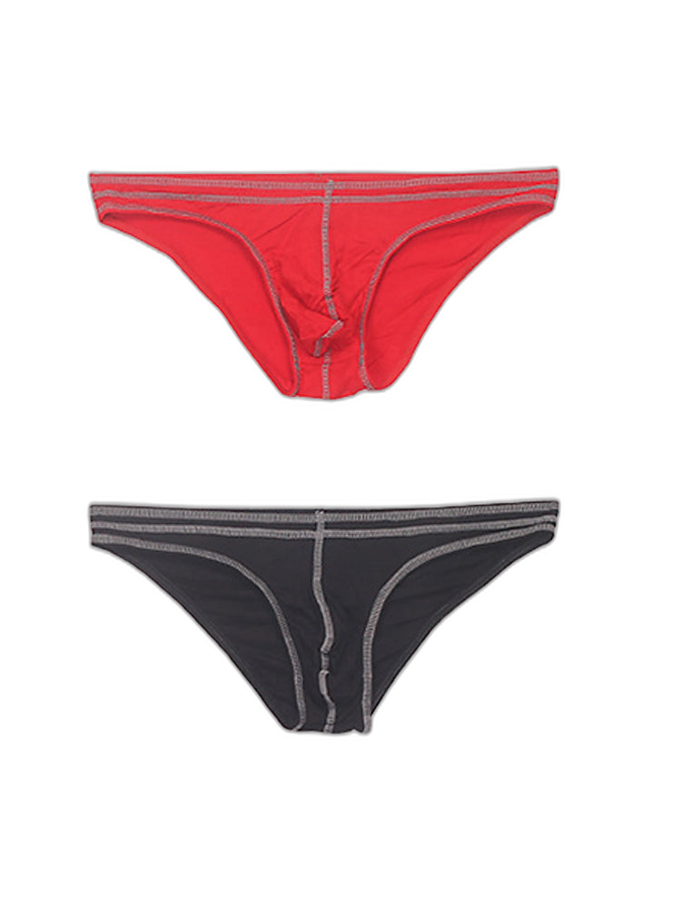 2 Pack Men's Sexy U Convex Pouch Bikini