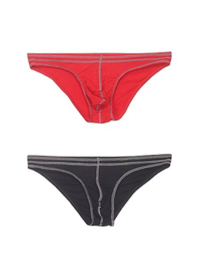 2 Pack Men's Sexy U Convex Pouch Bikini