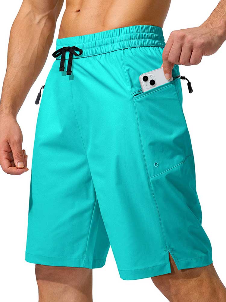 Men's Sexy Quick-Dry Solid Drawstring Beach Shorts