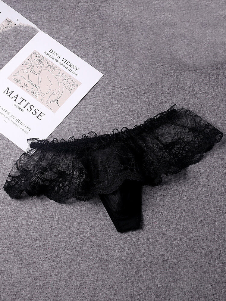 Men's Sexy See-Through Mesh Lace Thong