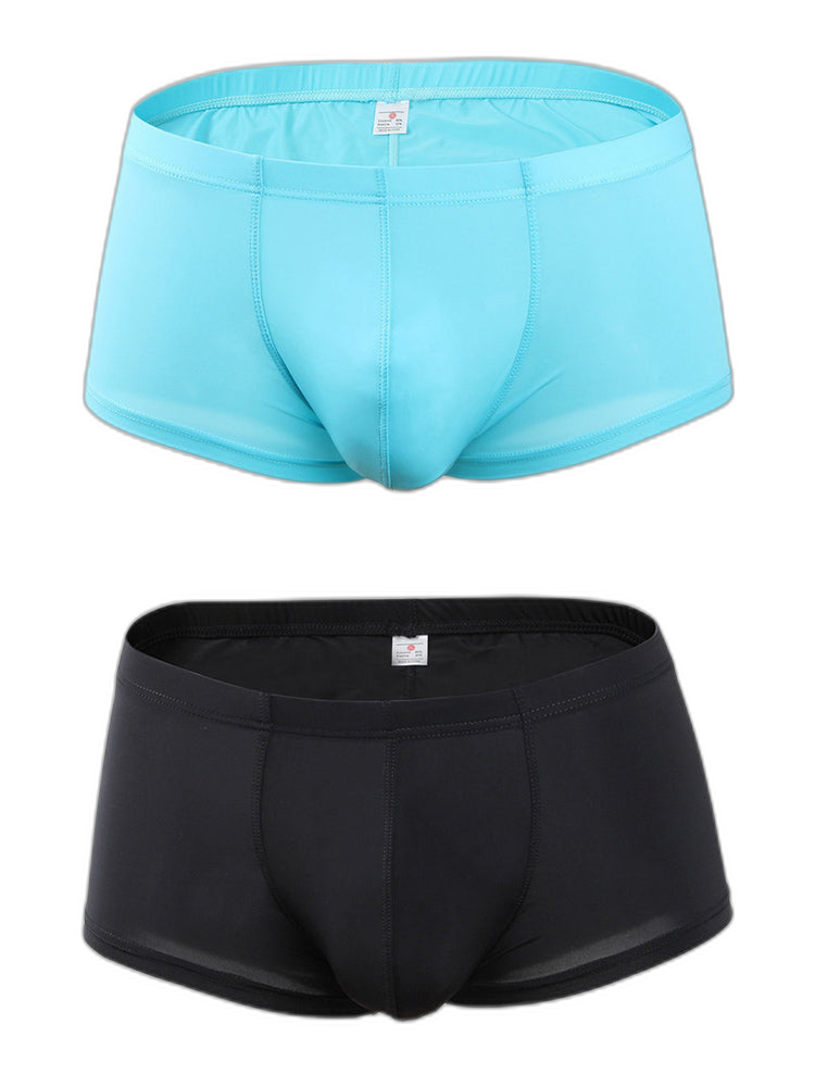 2 Pack Mesh Enlarged Pouch Snug Fit Underwear